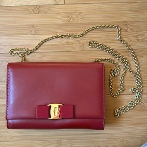 Salvatore Ferragamo red purse